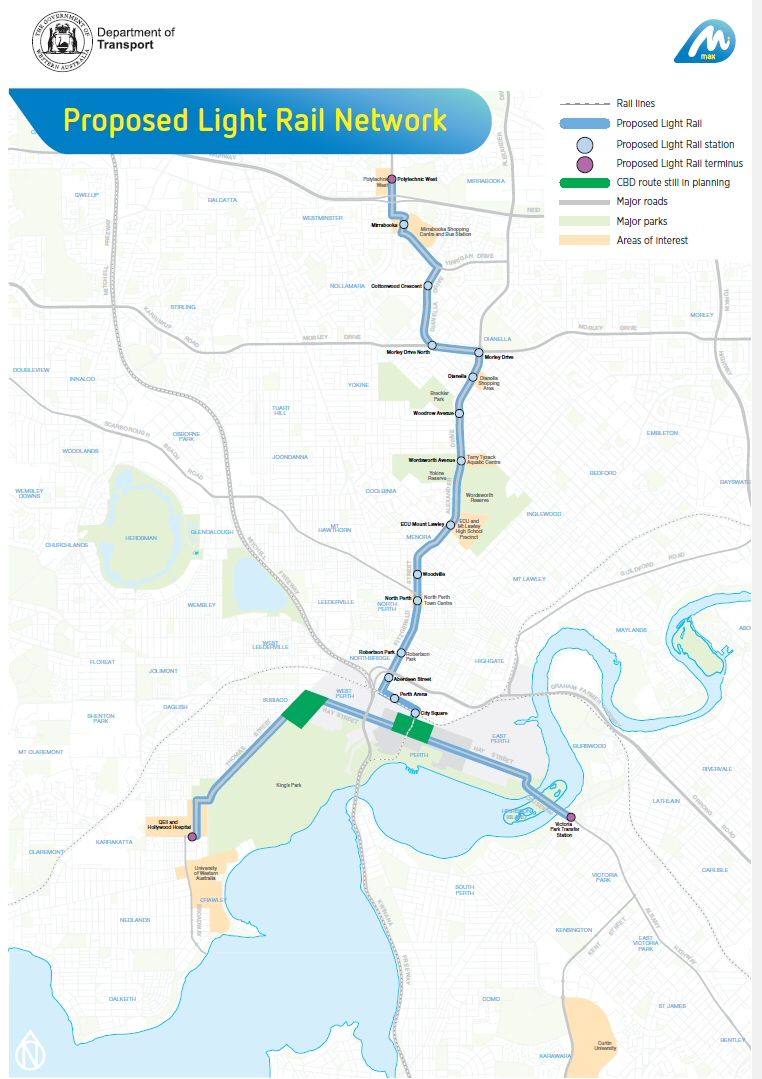 perth max light rail network map